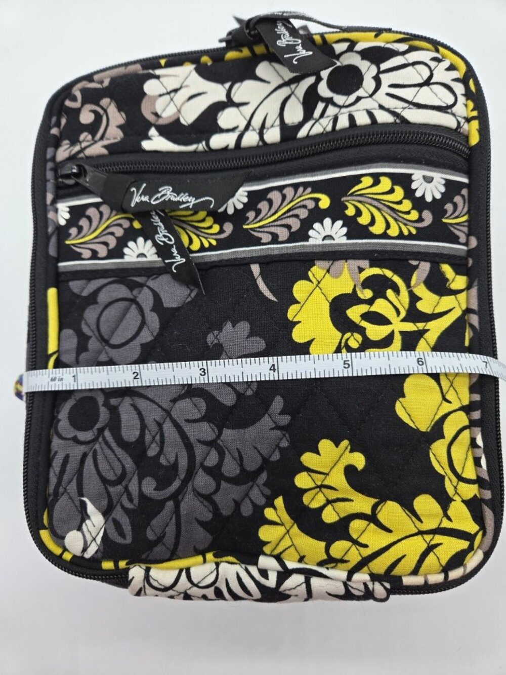 Vera Bradley Retired Baroque Black Lime Insulated Lunch Bag - Picture 5 of 8